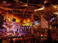 Marina Level Interior with tables and chairs